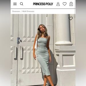 Princess Polly Lainey Midi Dress in Sage